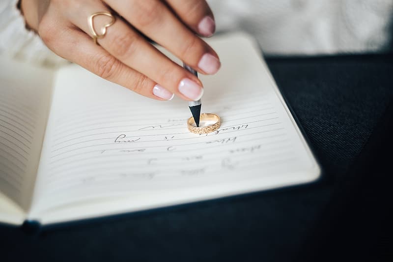 hands and wedding ring