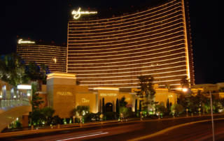 The exterior of the Wynn Las Vegas Hotel.