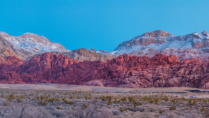 Camping site at the Red Rock Canyon Las Vegas