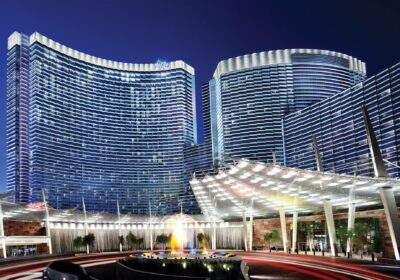 Aria resort and casino building in Las Vegas