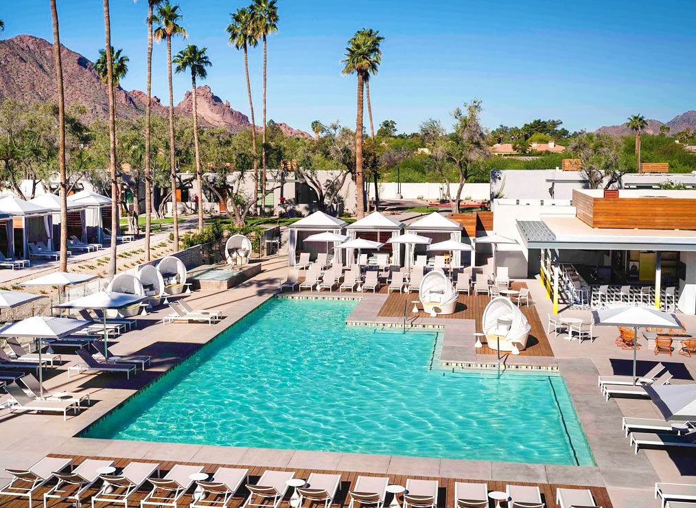 Andaz Scottsdale Resort pool and outdoor reception space