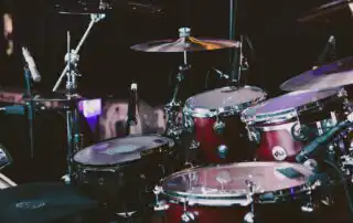 Drum set used by corporate band
