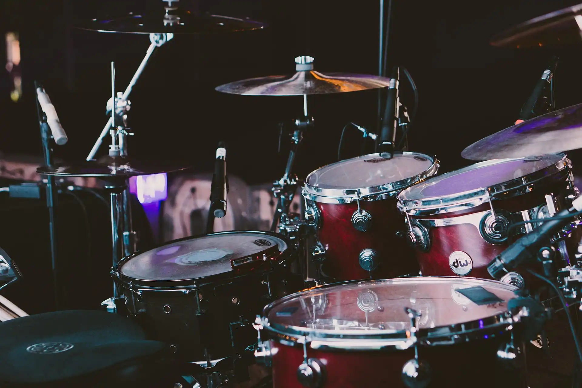 Drum set used by corporate band