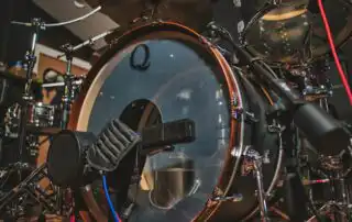 Sound equipment that corporate bands uses to perform