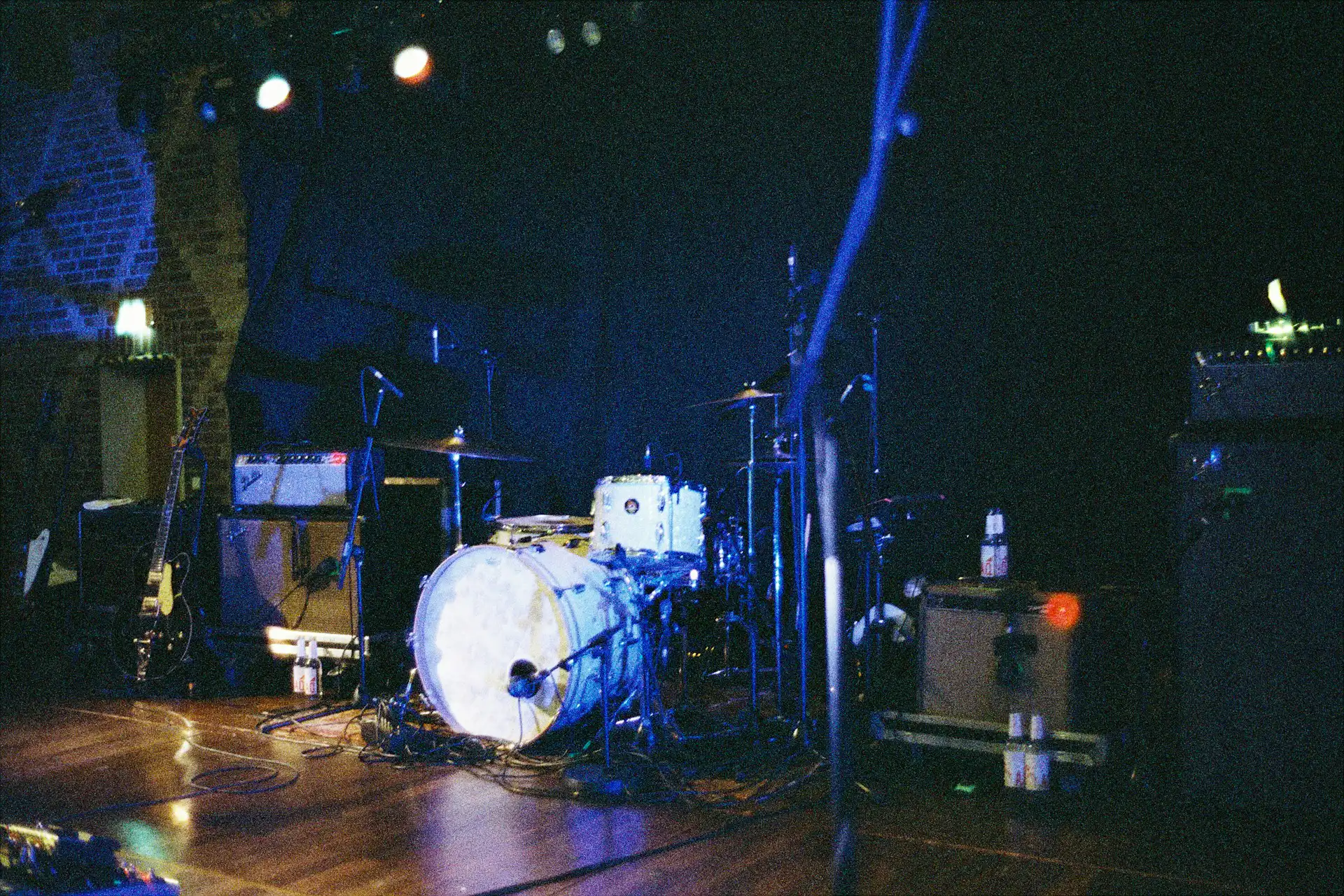 Corporate Band Equipment Placed on Stage for upcoming event