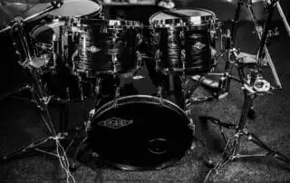 Drums used by corporate band for corporate events
