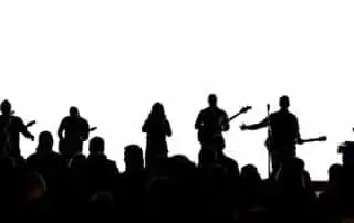 Event Musicians performing on stage at corporate event