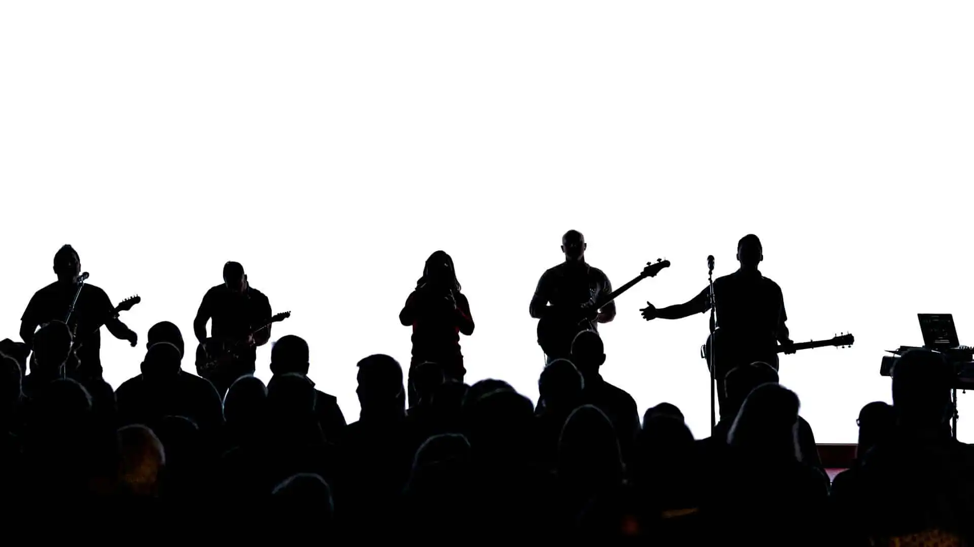 Event Musicians performing on stage at corporate event