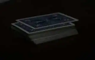 A neatly stacked deck of playing cards that magicians used for their events