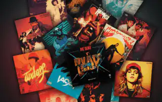 A diverse album covers of hype songs playlist