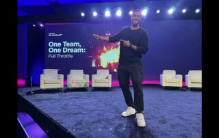 Corporate event emcee Will Gill performing at Lenovo NA ISO Kickoff