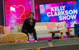 DJ Will Gill on the set of The Kelly Clarkson Show